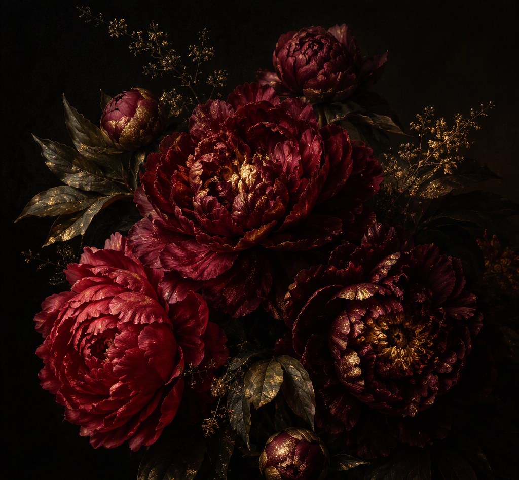Night Peonies